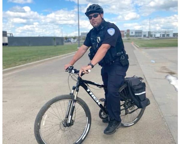 On patrol with two wheels and a bulletproof vest