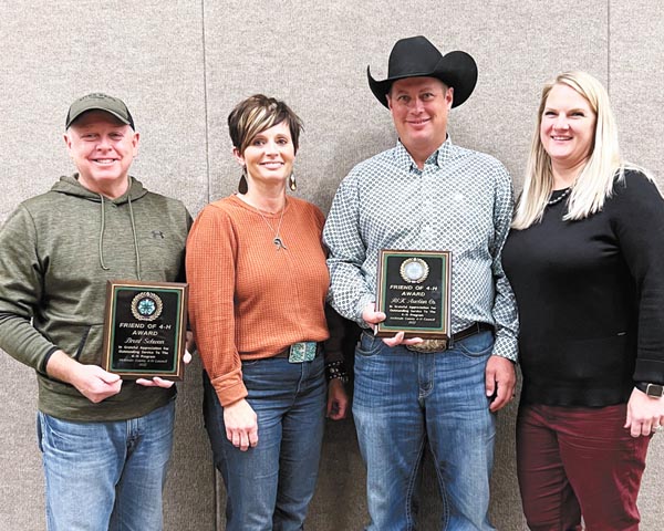 R/K Auction and Brent Schwan named “Friends of 4-H” at McKenzie County 4-H Annual Recognition Event