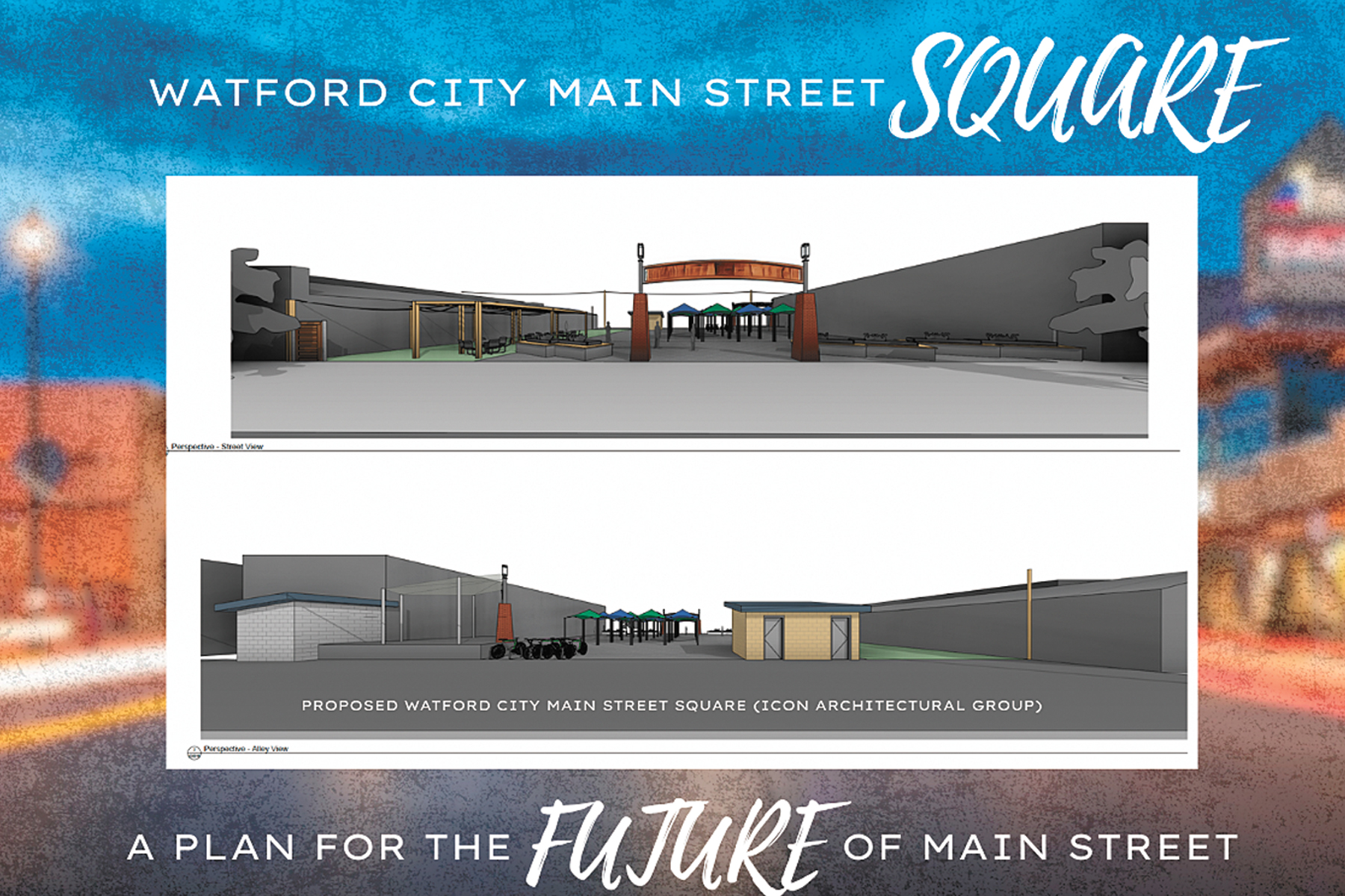 Watford City stakes claim to new city plaza
