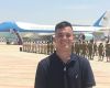 Local military man greets Trump in Israel