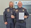 Two Watford City Police Officers Honored by North Dakota DOT for Traffic Safety Efforts